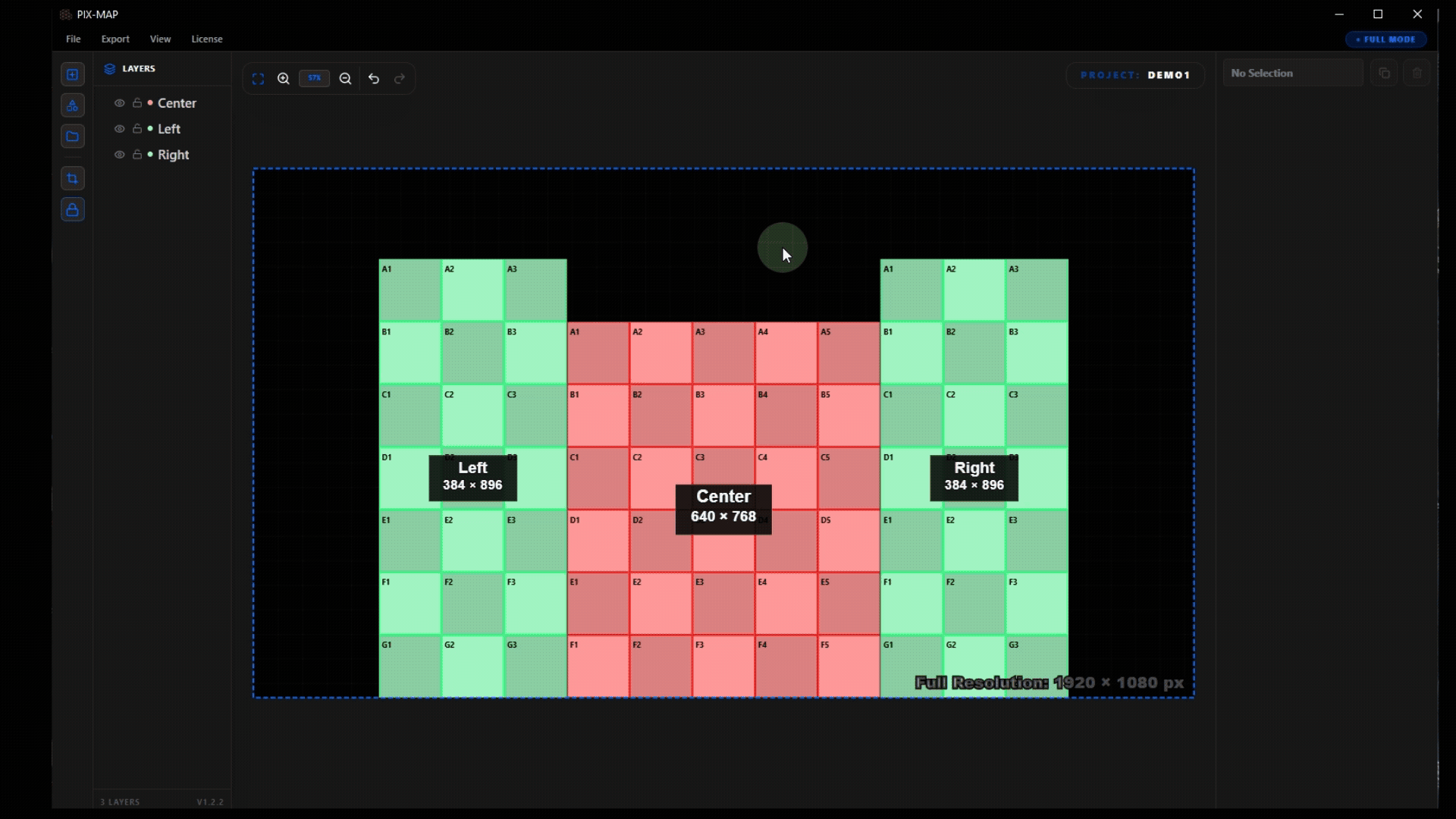 Step 8, Editing the LED panel grid